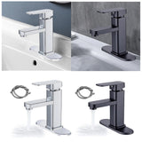 Maxbell Waterfall Bathroom Sink Tap Mixer Bathroom Faucet for Sink Farmhouse Silver