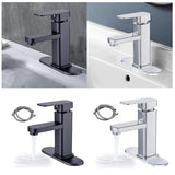 Maxbell Waterfall Bathroom Sink Tap Mixer Bathroom Faucet for Sink Farmhouse Silver