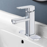 Maxbell Waterfall Bathroom Sink Tap Mixer Bathroom Faucet for Sink Farmhouse Silver