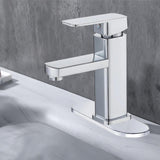 Maxbell Waterfall Bathroom Sink Tap Mixer Bathroom Faucet for Sink Farmhouse Silver