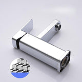 Maxbell Waterfall Bathroom Sink Tap Mixer Bathroom Faucet for Sink Farmhouse Silver