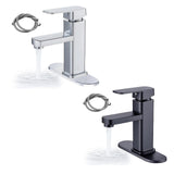 Maxbell Waterfall Bathroom Sink Tap Mixer Bathroom Faucet for Sink Farmhouse Silver