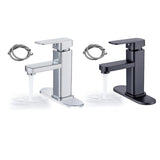 Maxbell Waterfall Bathroom Sink Tap Mixer Bathroom Faucet for Sink Farmhouse Silver
