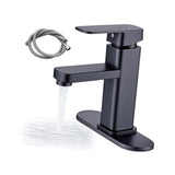 Maxbell Waterfall Bathroom Sink Tap Mixer Bathroom Faucet for Sink Farmhouse Black