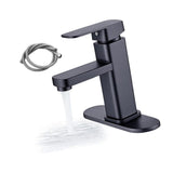 Maxbell Waterfall Bathroom Sink Tap Mixer Bathroom Faucet for Sink Farmhouse Black