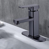 Maxbell Waterfall Bathroom Sink Tap Mixer Bathroom Faucet for Sink Farmhouse Black