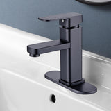 Maxbell Waterfall Bathroom Sink Tap Mixer Bathroom Faucet for Sink Farmhouse Black