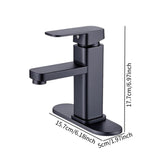 Maxbell Waterfall Bathroom Sink Tap Mixer Bathroom Faucet for Sink Farmhouse Black