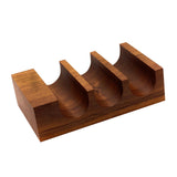 Maxbell Wood Sushi Tacos Holder Decor Display Stand for Food Themed Party Restaurant Deep Brown