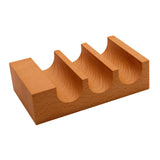 Maxbell Wood Sushi Tacos Holder Decor Display Stand for Food Themed Party Restaurant Light Brown