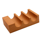 Maxbell Wood Sushi Tacos Holder Decor Display Stand for Food Themed Party Restaurant Light Brown