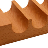 Maxbell Wood Sushi Tacos Holder Decor Display Stand for Food Themed Party Restaurant Light Brown