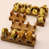 Maxbell Sushi Taco Holder Boat Multipurpose U Shaped Tableware Sushi Hand Roll Stand 1 Slot