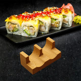 Maxbell Sushi Taco Holder Boat Multipurpose U Shaped Tableware Sushi Hand Roll Stand 2 Slots