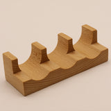 Maxbell Sushi Taco Holder Boat Multipurpose U Shaped Tableware Sushi Hand Roll Stand 3 Slots