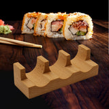 Maxbell Sushi Taco Holder Boat Multipurpose U Shaped Tableware Sushi Hand Roll Stand 3 Slots