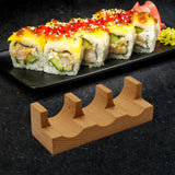 Maxbell Sushi Taco Holder Boat Multipurpose U Shaped Tableware Sushi Hand Roll Stand 3 Slots