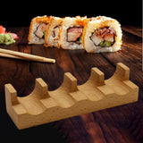Maxbell Sushi Taco Holder Boat Multipurpose U Shaped Tableware Sushi Hand Roll Stand 4 Slots