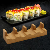 Maxbell Sushi Taco Holder Boat Multipurpose U Shaped Tableware Sushi Hand Roll Stand 4 Slots