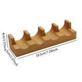 Maxbell Sushi Taco Holder Boat Multipurpose U Shaped Tableware Sushi Hand Roll Stand 4 Slots