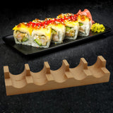 Maxbell Sushi Taco Holder Boat Multipurpose U Shaped Tableware Sushi Hand Roll Stand 5 Slots