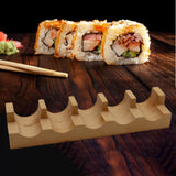 Maxbell Sushi Taco Holder Boat Multipurpose U Shaped Tableware Sushi Hand Roll Stand 5 Slots