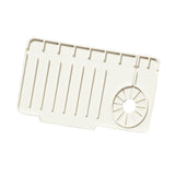 Maxbell Drain Tray Waterproof Accessories Silicone Countertop Sturdy Sink Drying Mat White