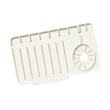 Maxbell Drain Tray Waterproof Accessories Silicone Countertop Sturdy Sink Drying Mat White