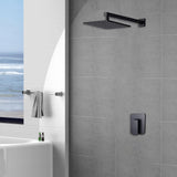 Maxbell Square Rain Shower Head Home Showerhead Wall Mount Replacement High Pressure