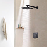 Maxbell Square Rain Shower Head Home Showerhead Wall Mount Replacement High Pressure