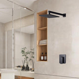 Maxbell Square Rain Shower Head Home Showerhead Wall Mount Replacement High Pressure