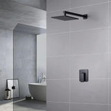 Maxbell Square Rain Shower Head Home Showerhead Wall Mount Replacement High Pressure