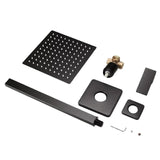Maxbell Square Rain Shower Head Home Showerhead Wall Mount Replacement High Pressure