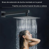 Maxbell Square Rain Shower Head Home Showerhead Wall Mount Replacement High Pressure