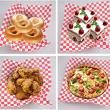Maxbell 100Pcs Deli Paper Sheets Resistant Square for Cake Hamburgers Cookies