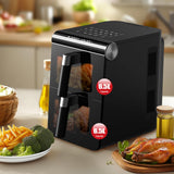 Maxbell Air Fryer with Adjustable Temperature 1200 W Cooker for Crisps Roasts Broils
