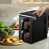 Maxbell Air Fryer with Adjustable Temperature 1200 W Cooker for Crisps Roasts Broils