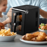 Maxbell Air Fryer with Adjustable Temperature 1200 W Cooker for Crisps Roasts Broils