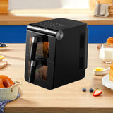 Maxbell Air Fryer with Adjustable Temperature 1200 W Cooker for Crisps Roasts Broils