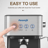 Maxbell Italian Drip Coffee Machine Semi Automatic Coffee Maker for Hotel EU Adapter