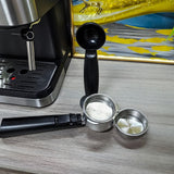 Maxbell Italian Drip Coffee Machine Semi Automatic Coffee Maker for Hotel EU Adapter
