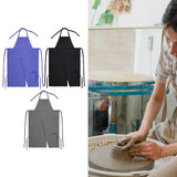 Maxbell Pottery Apron Simple Ceramic Clay Apron for Potters DIY Ceramic Sculpture Purple