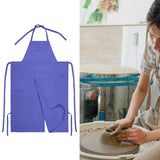 Maxbell Pottery Apron Simple Ceramic Clay Apron for Potters DIY Ceramic Sculpture Purple