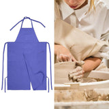 Maxbell Pottery Apron Simple Ceramic Clay Apron for Potters DIY Ceramic Sculpture Purple