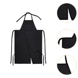 Maxbell Pottery Apron Simple Ceramic Clay Apron for Potters DIY Ceramic Sculpture Black