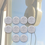 Maxbell 10Pcs Replacement Pads for Window Cleaning Robot Universal Microfiber Cloth Plush Texture