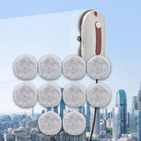 Maxbell 10Pcs Replacement Pads for Window Cleaning Robot Universal Microfiber Cloth Plush Texture