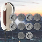 Maxbell 10Pcs Replacement Pads for Window Cleaning Robot Universal Microfiber Cloth Fleece Texture
