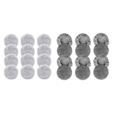 Maxbell 12Pcs Replacement Pads for Window Cleaning Robot Window Cleaner Accessory Plush Texture