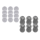 Maxbell 12Pcs Replacement Pads for Window Cleaning Robot Window Cleaner Accessory Plush Texture